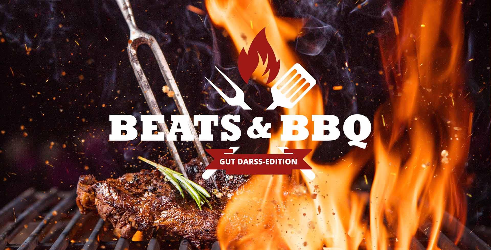 Beats und BBQ Gut Darß Edition im THE GRAND Ahrenshoop mit regionalem Fleisch auf dem Grill.